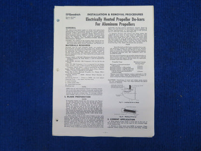 BF Goodrich Propeller Deice Maintenance Installation Overhaul Manuals (0522-783)