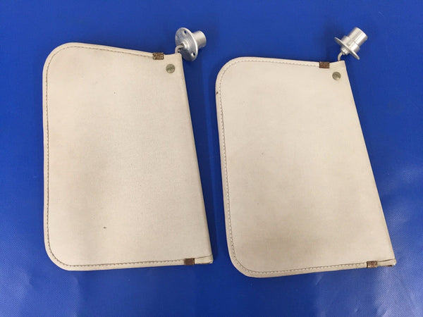 Beech Baron 58 Sunvisors ONE PAIR Beige P/N 106-530032-1 (0217-93)