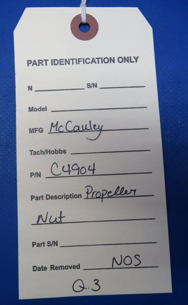 McCauley Threaded Propeller Nut P/N C4904 NOS (0523-278)