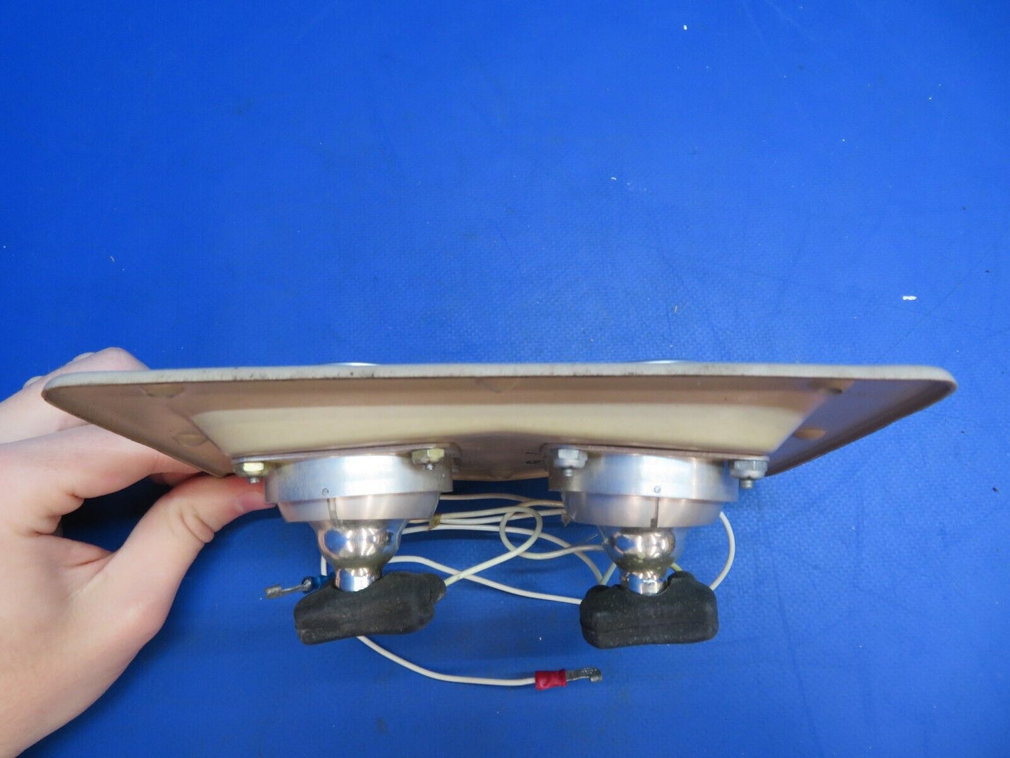 Beech 95-B55 Baron Wemac Overhead Light Panel P/N 96-550013-101 (1222-853)