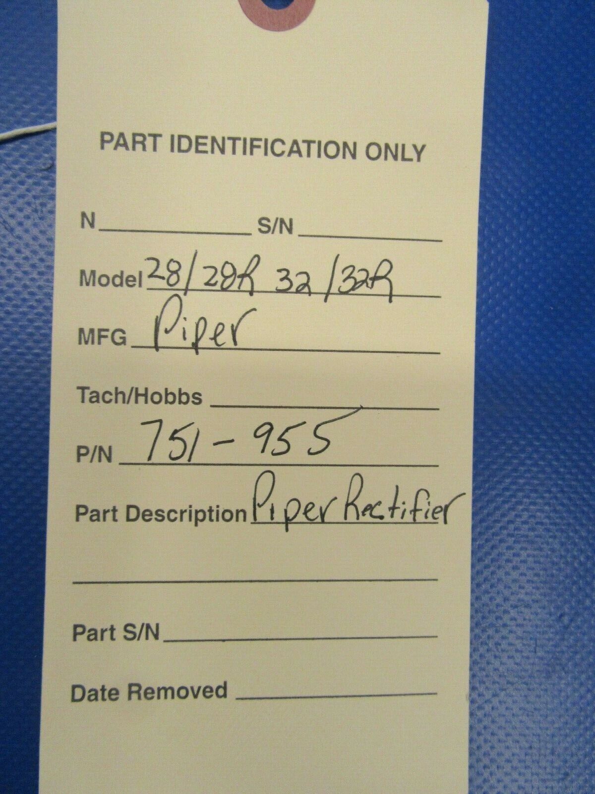 Piper 28 / 28R 32 / 32R Heat Sink Rectifier 751-955 (0519-51)