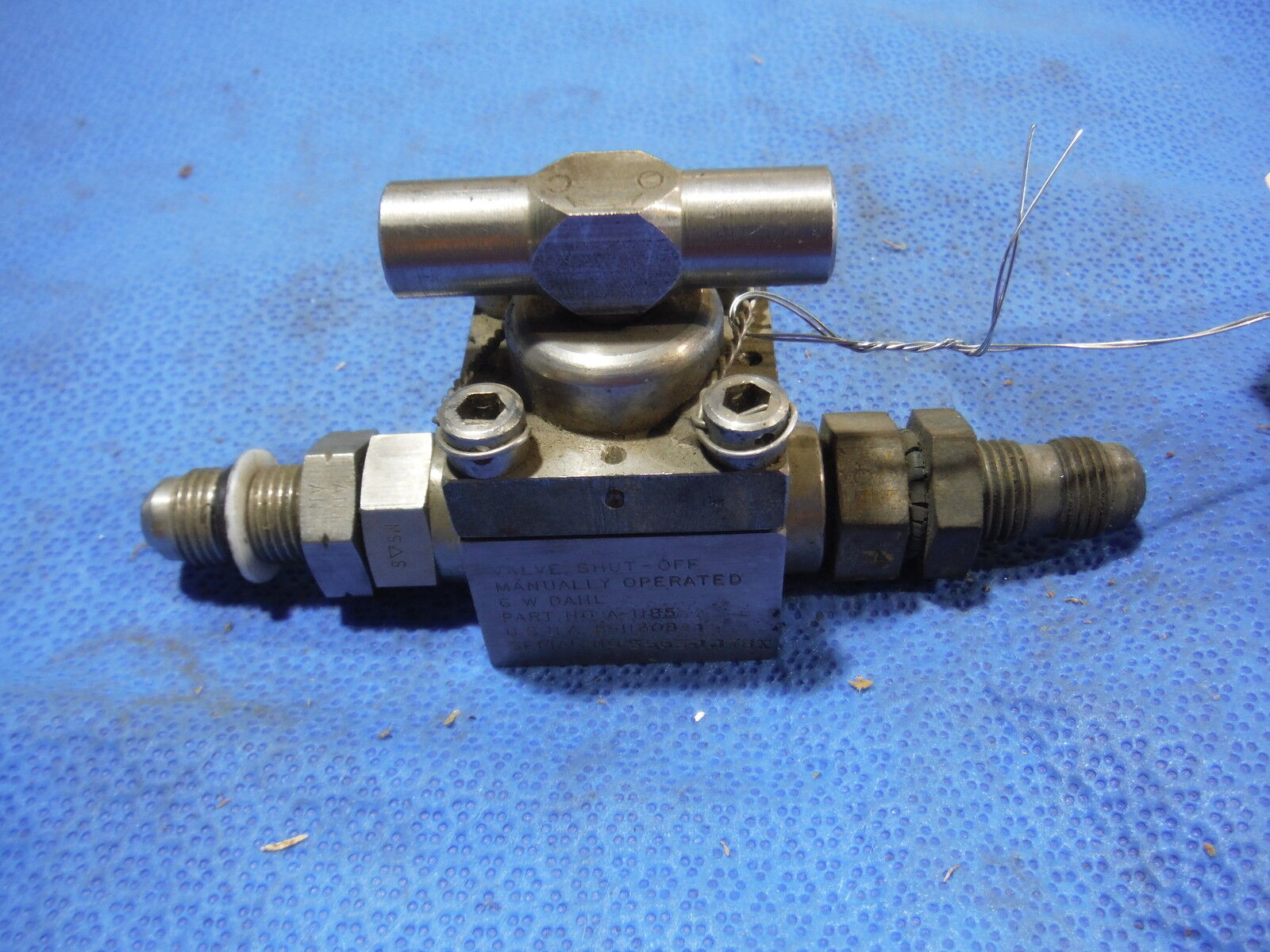 G.W. Dahl Shut Off Valve  P/N A-1185  (715-21)