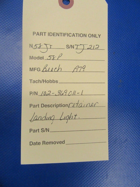 Beech Baron 58P Retainer Landing Light P/N 102-369011-1 (0318-336)