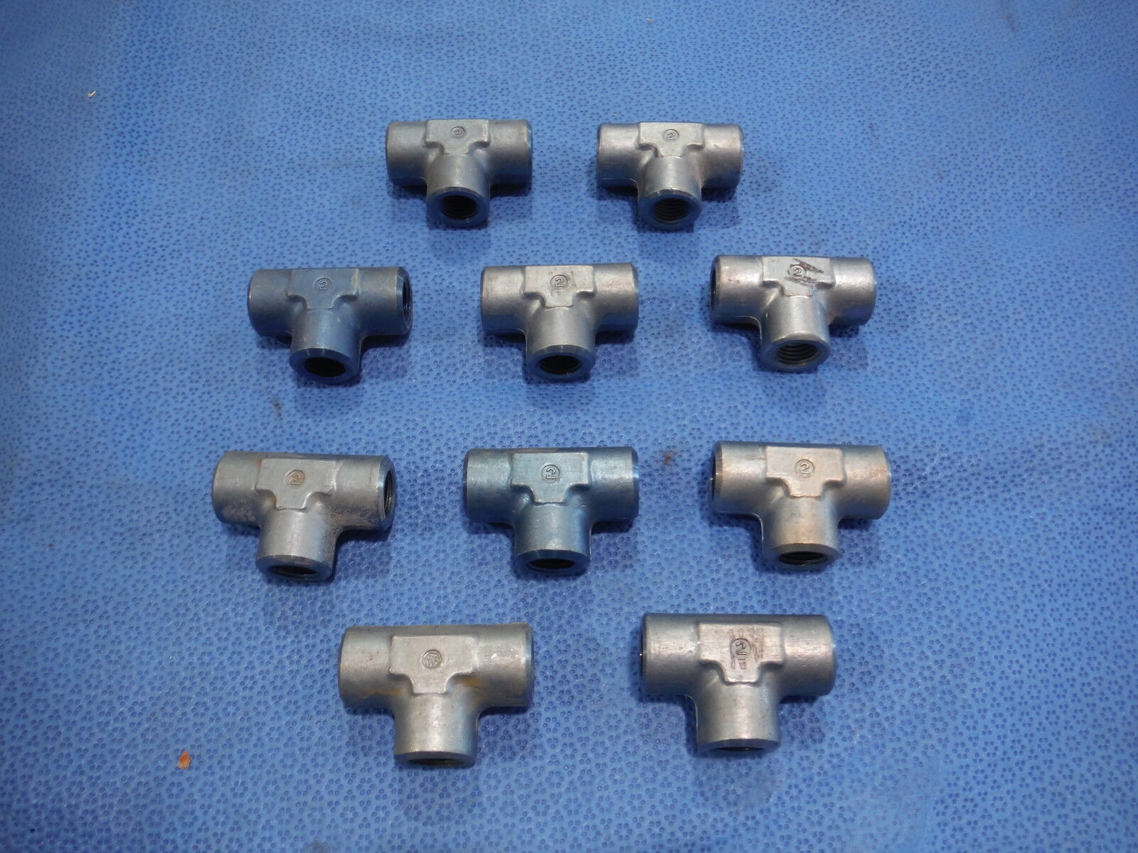 Aluminum T Fittings  Lot of 10  P/N AN917-3D   (615-117)