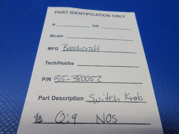 Beech Switch Knob P/N 35-380052 NOS (0224-1277)