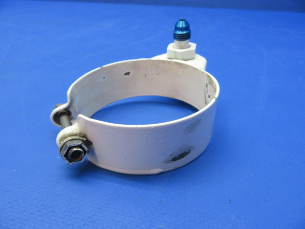 Beech 95-B55 Baron LH Lower Brake Hose Attachment Clamp 35-815264-1 (0823-38)