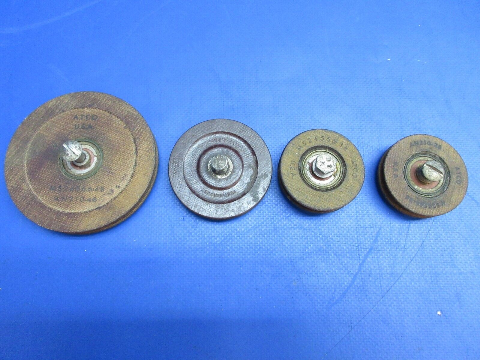 ATCO / Westinghouse Pulley P/N AN210-4B, AN210-3B, AN210-4A LOT OF 4 (0523-530)