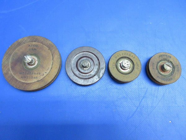 ATCO / Westinghouse Pulley P/N AN210-4B, AN210-3B, AN210-4A LOT OF 4 (0523-530)