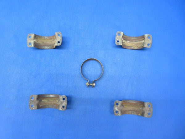 Beech B33 Debonair Exhaust Clamps P/N 186-8A, 35-950126 LOT (0923-617)