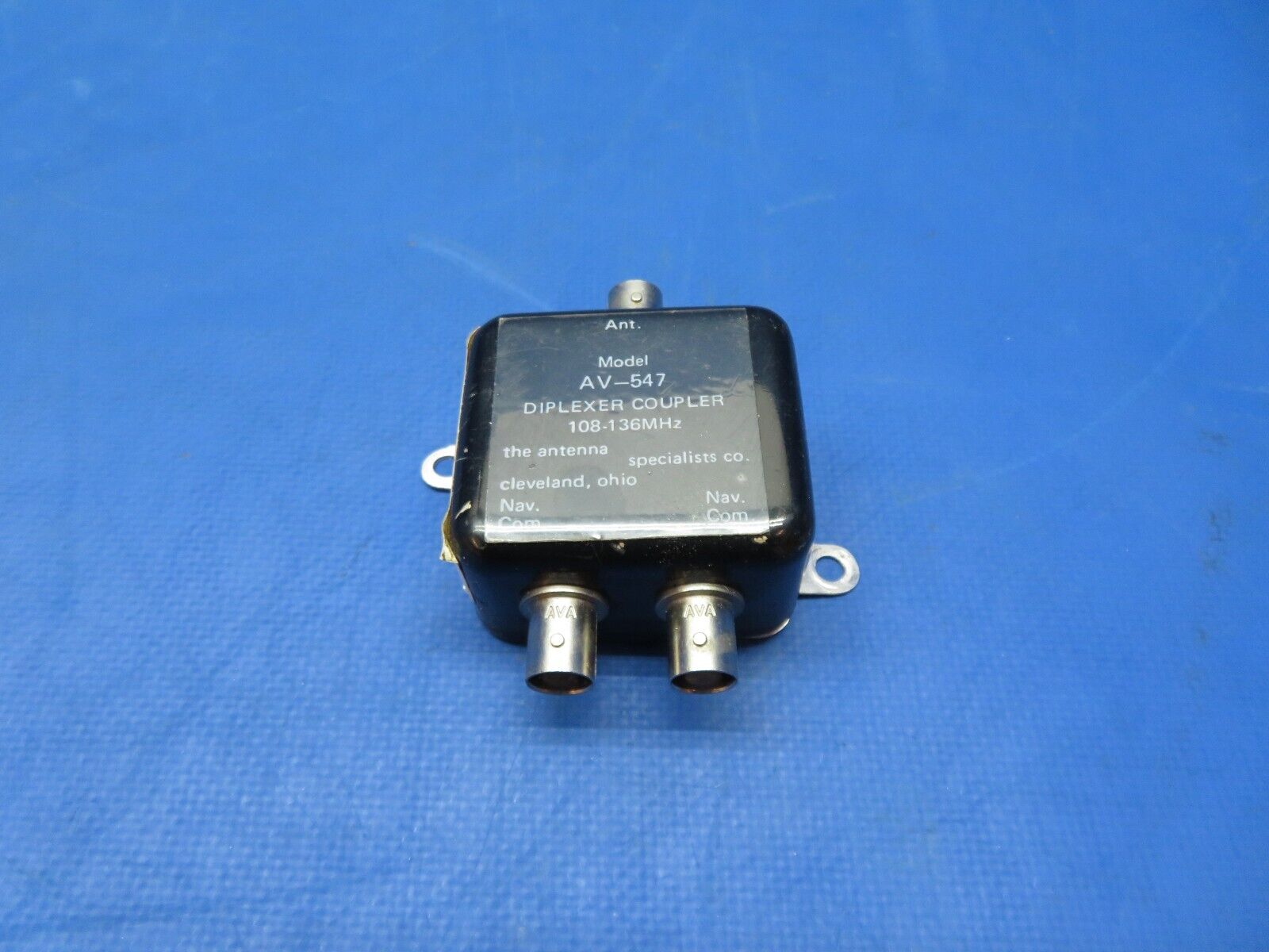 Piper PA-28R-180 Antenna Specialists Diplexer Coupler P/N AV-547 (1123-395)