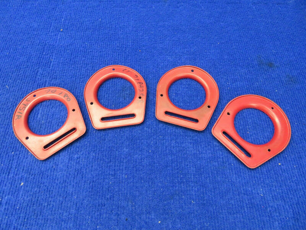 Piper Cover Assy Air Vent Flange P/N 65735-19 LOT OF 4 Red Plastic (0222-643)