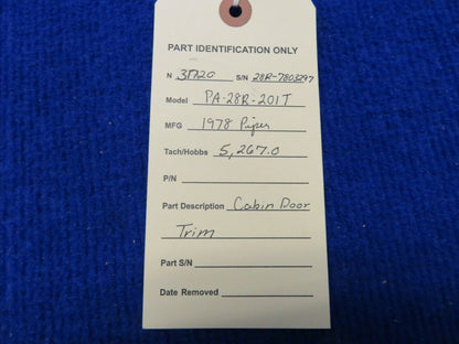 Piper PA-28R-201T Arrow Cabin Door Trim (0222-681)