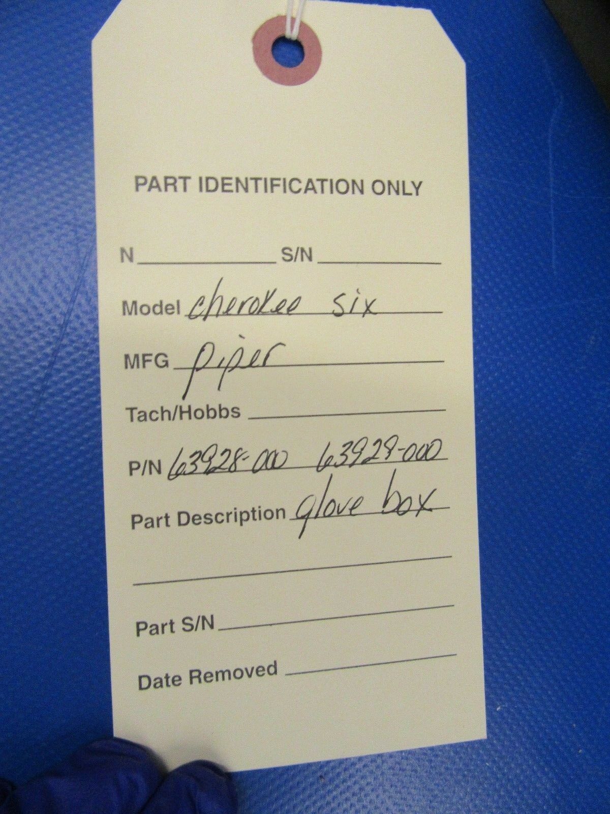 Piper Cherokee Six Glove Box P/N 69328-000, 69329-000 (0418-173)