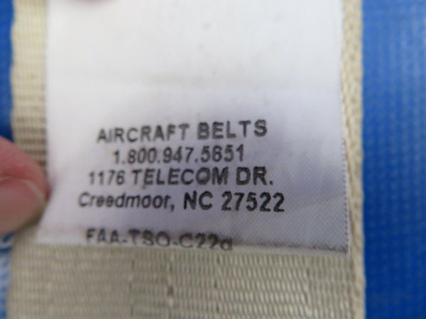 Cessna 172M / 172 Aircraft Belts Inc. Seat Belt Rear Tan MDB2733-D-618 (0220-148