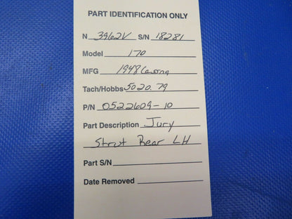 Cessna 170 Strut Rear LH P/N 0522609-10 (0721-892)