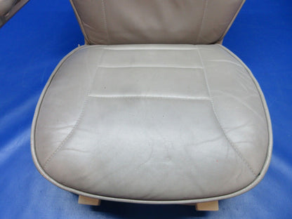 Cessna 401 / 401A Pilot Seat Assy - Gray Leather P/N 5014047-3 (1223-1491)