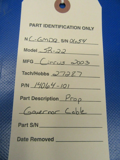 Cirrus SR22 Propeller Governor Cable P/N 14064-101 (1019-417)