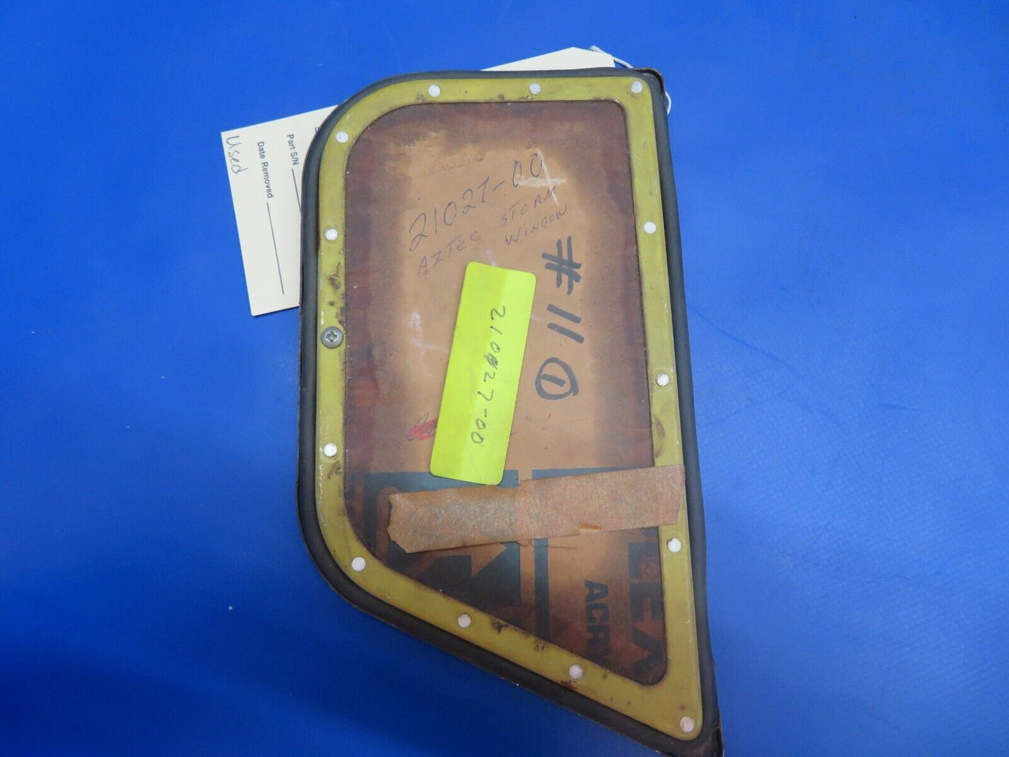 Piper Aztec Storm Window P/N 21027-00, 21027-000 (0922-841)