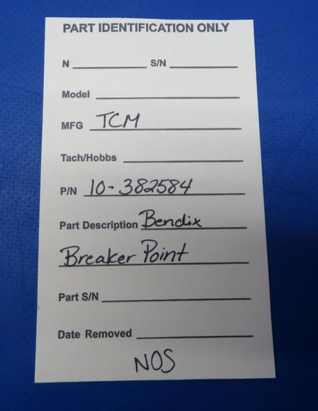 TCM Bendix Breaker Point P/N 10-382584 NOS (0523-145)