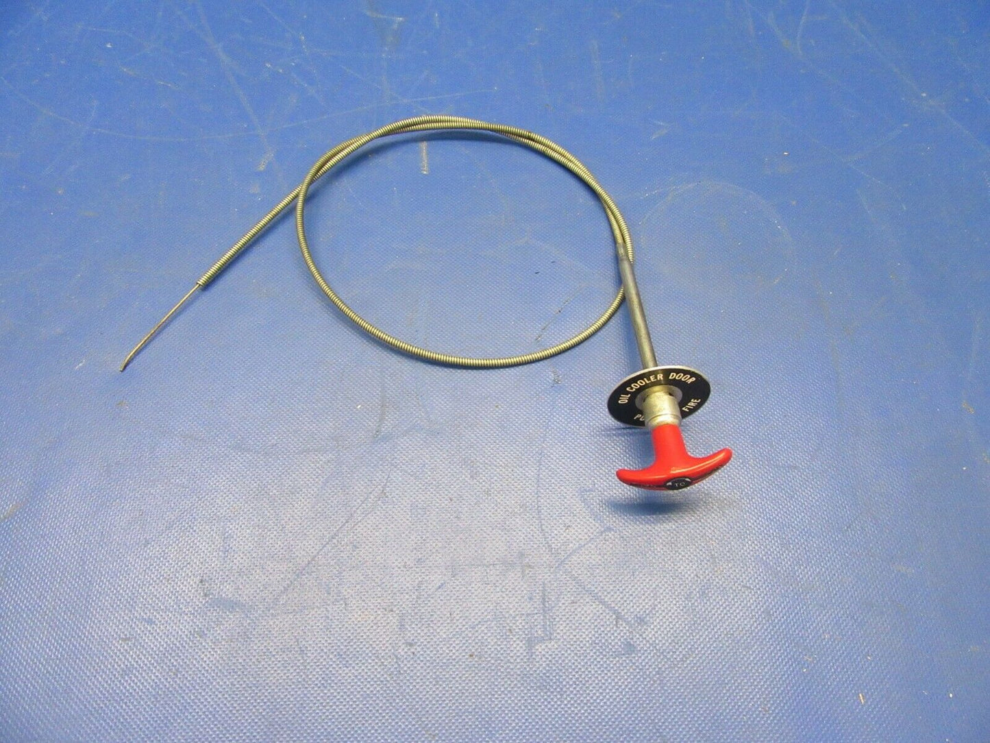 Brantly Helicopter B2B Oil Cooler Door Cable w/ Handle 44" (0921-501)