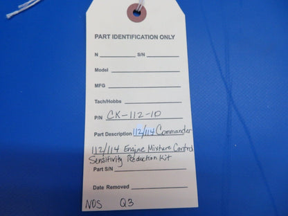 Commander 112 / 114 Engine Sensitivity Reduction Kit P/N CK-112-10 (0922-65)