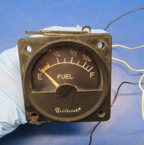 Beech Baron Hickok Fuel Gauge Lighted 28V 58-380051-5, A-1158-5 (1018-69)