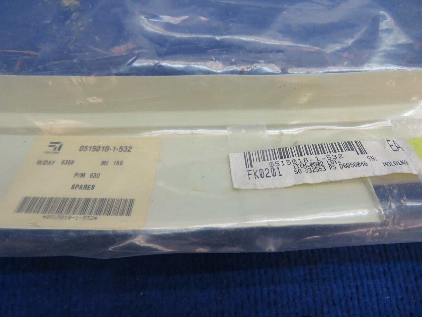 Cessna 172 Molding Assy Baggage Door P/N 0515018-1 NOS (0722-415)