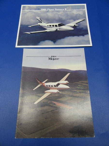 Piper Sales Brochures - 1981 Seneca II / 1984 Mojave (0124-31)