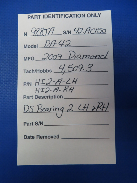 Diamond DA-42 DS Bearing LH & RH P/N HI2-A-LH, HI2-A-RH (0623-398)