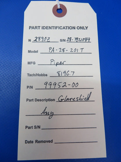 Piper PA-28-201T Dakota Glareshield Assy P/N 99952-00 (1222-340)