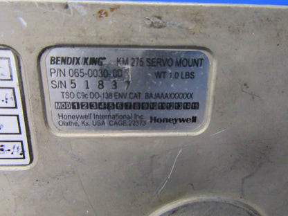 Cessna R182 Pitch Servo / King KM-275 Servo Mount P/N 065-0030-00 (0817-42)