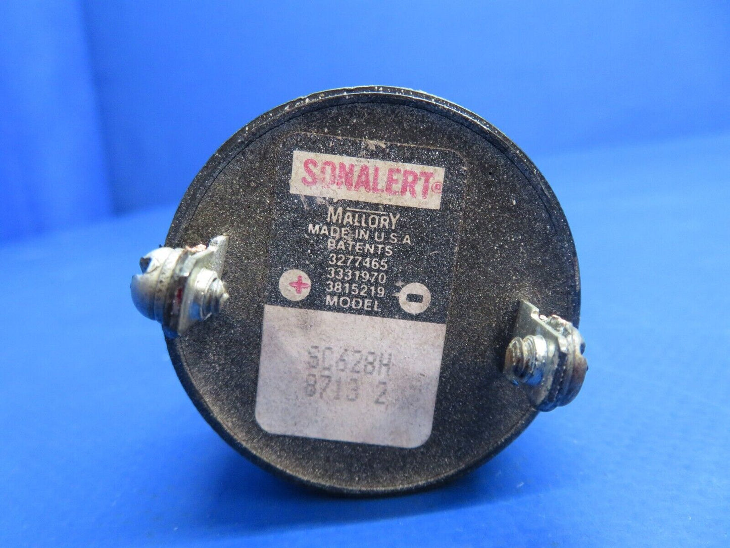 Cessna P210N Mallory Sonalert Horn Autopilot Off Warning P/N SC628H (1122-505)