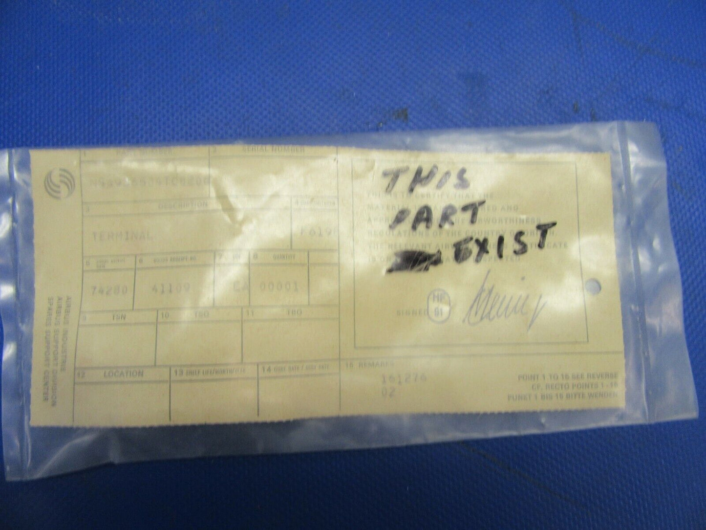 Terminal Eye P/N NSA936504TC0206 NOS (0821-325)