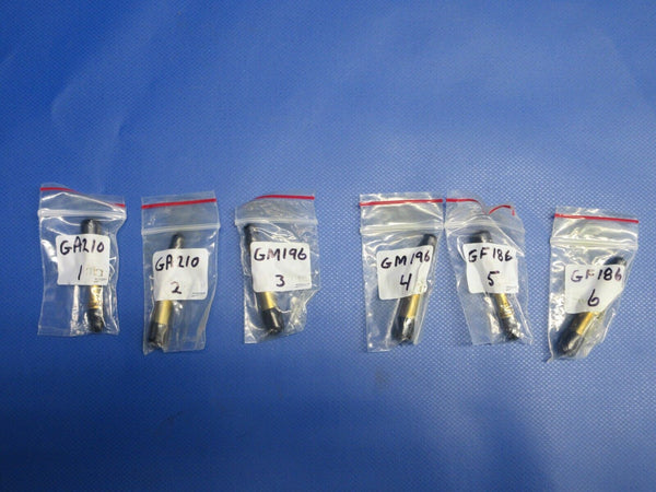 Continental 520 Fuel Injector Nozzles P/N GT14D LOT OF 6 (0124-1255)