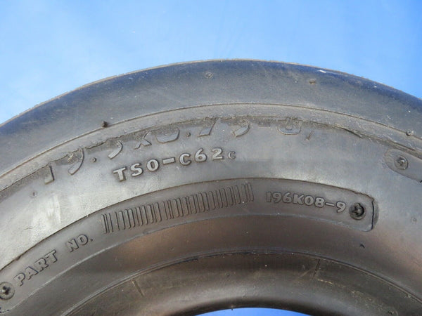 Goodyear Aircraft Rib Tire 10 Ply 19.5 x 6.75-8 P/N 196K08-9 (0523-648)