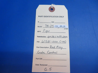 Piper PA-25-150, PA-25-235 Rod Assy Gate Control P/N 61581-000 (1122-519)