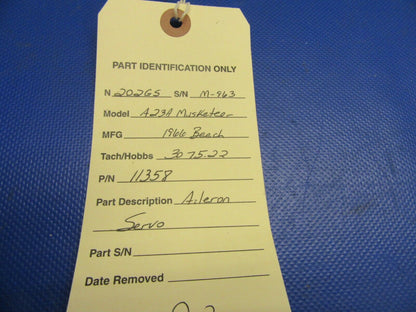 Beech A23A Musketeer Brittain Aileron Servo P/N 11358 (0621-546)