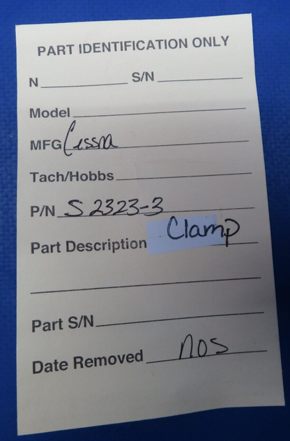 Cessna Wire Clamp Bolt P/N S2323-3 NOS (0523-161)