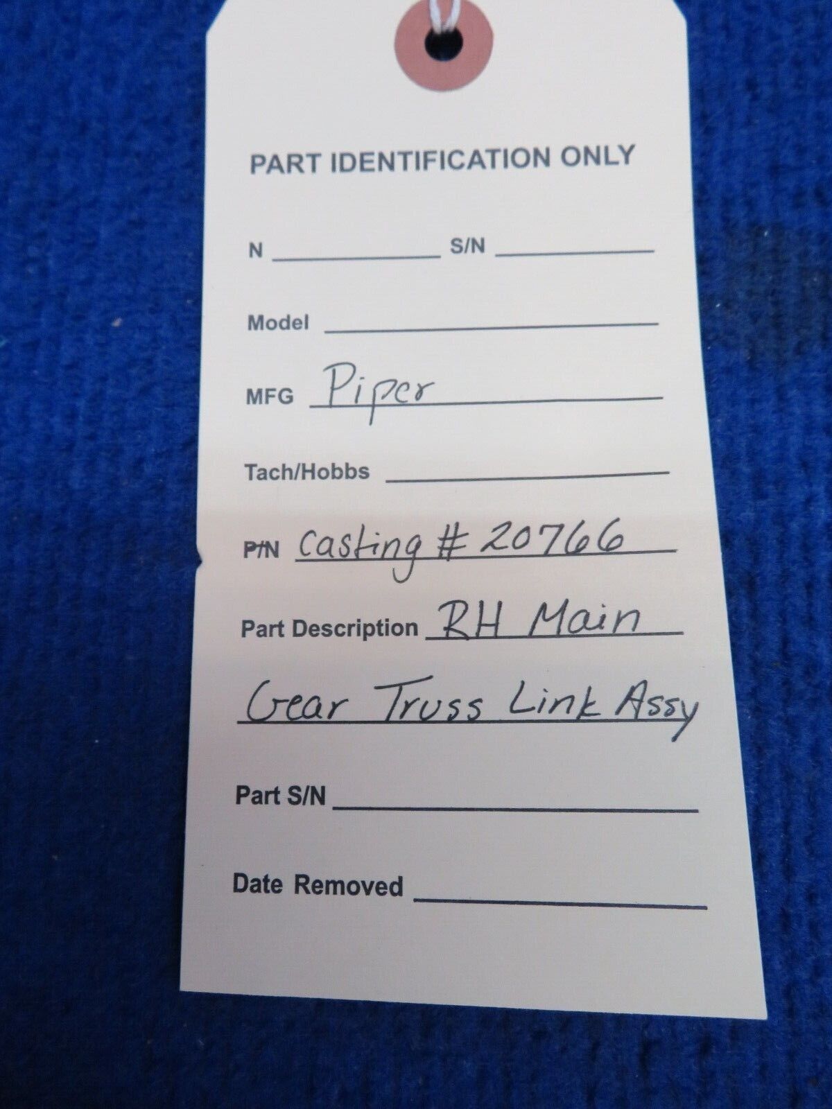 Piper RH Main Gear Truss Link Assy Casting # 20766 (0722-365)