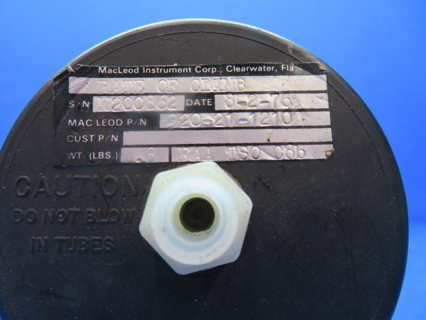 MacLeod Vertical Speed Indicator P/N 320-21-1210 (1223-127)