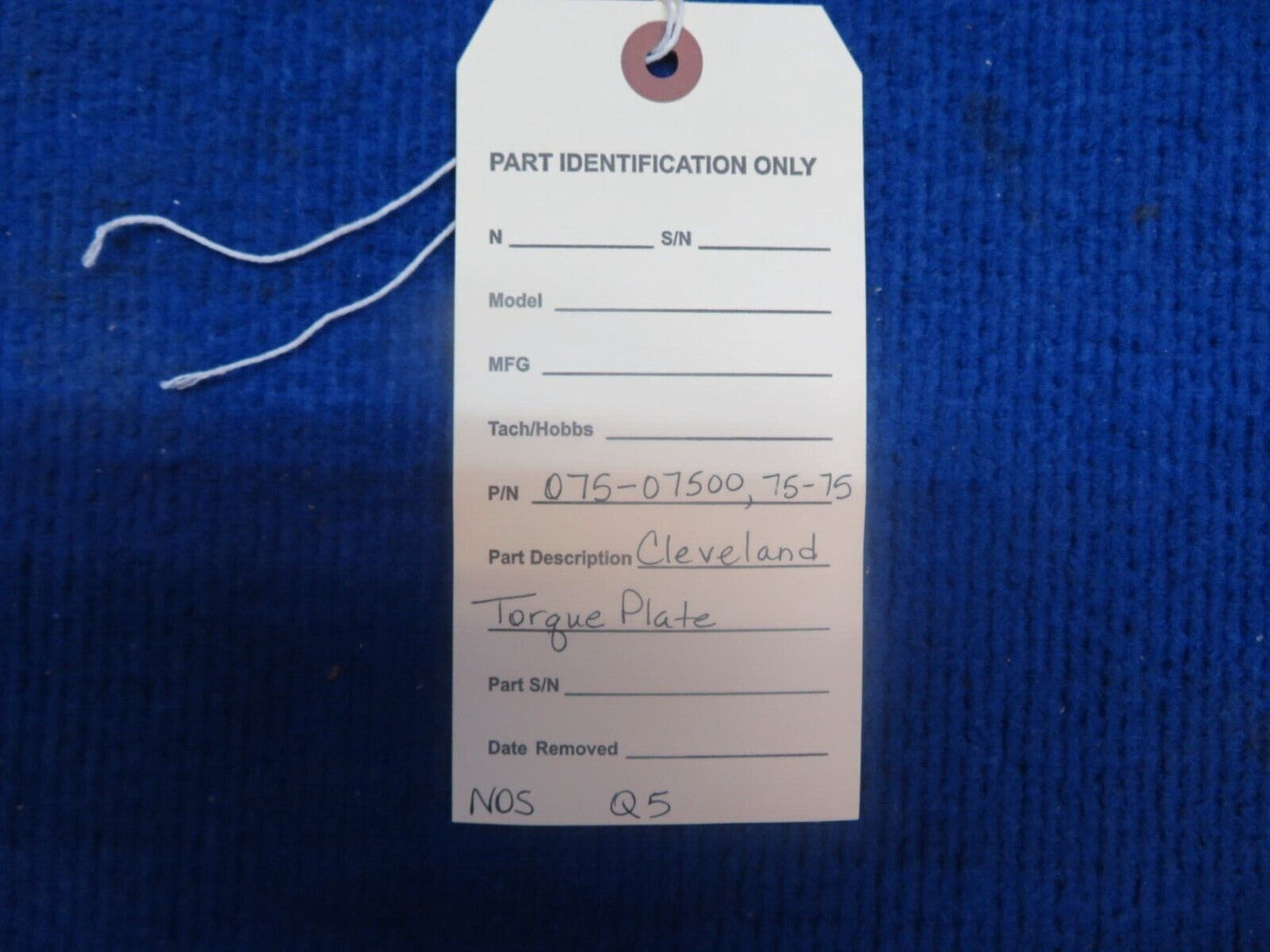 Cleveland Torque Plate P/N 0750-07500, 75-75 NOS (0922-558)