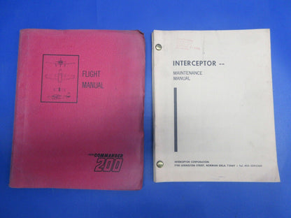 Meyers / Aero Commander 200 Flight Manual & Maintenance Manual (0124-1347)