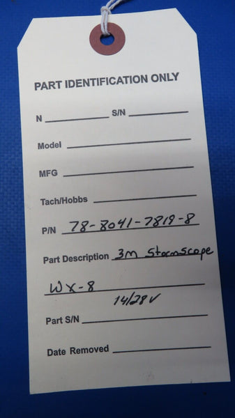 3M Stormscope WX-8 14/28V P/N 78-8041-7819-8 (0523-806)