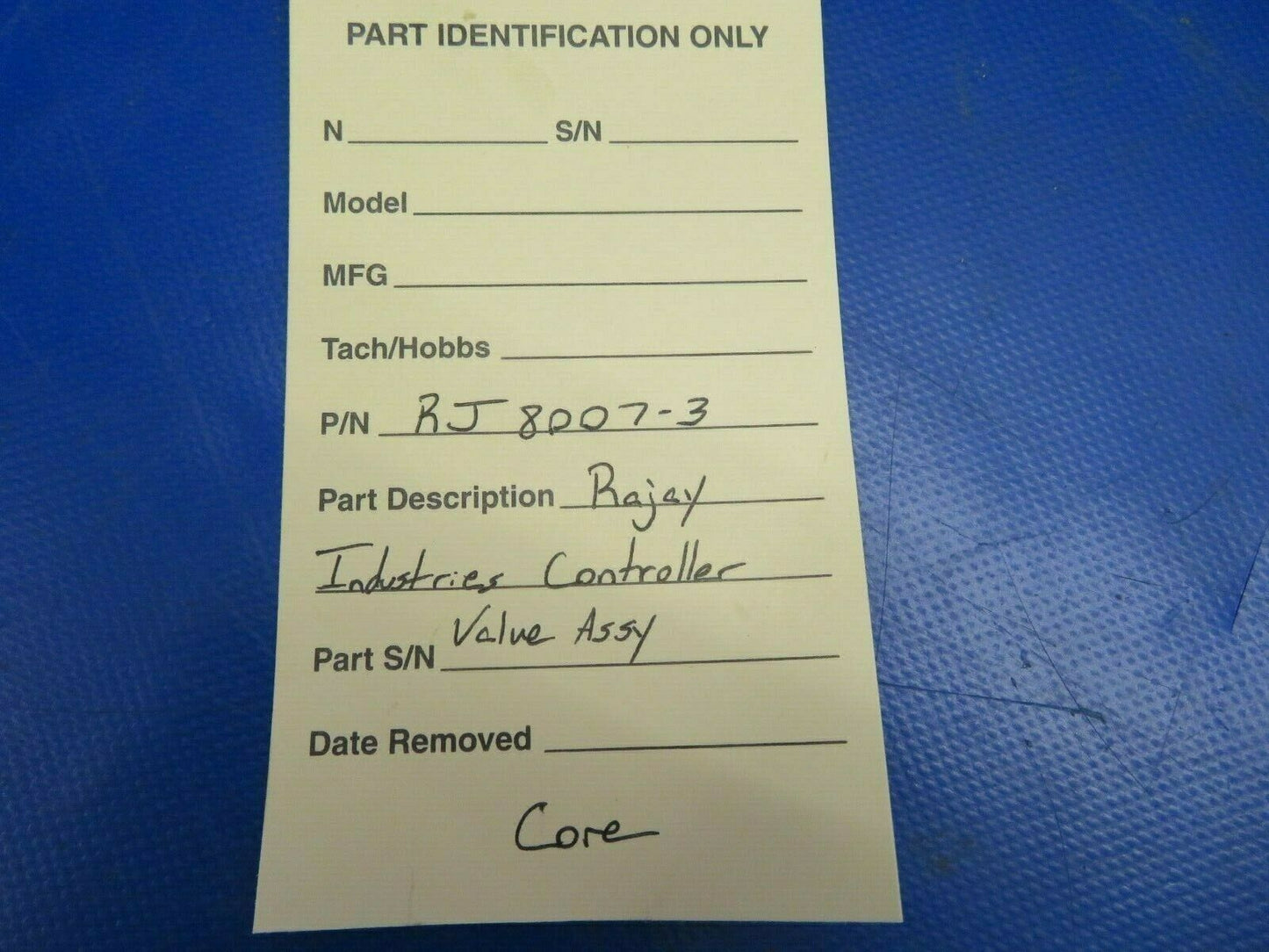 Rajay Industries Controller Valve Assy Core P/N RJ8007-3 (0720-415)