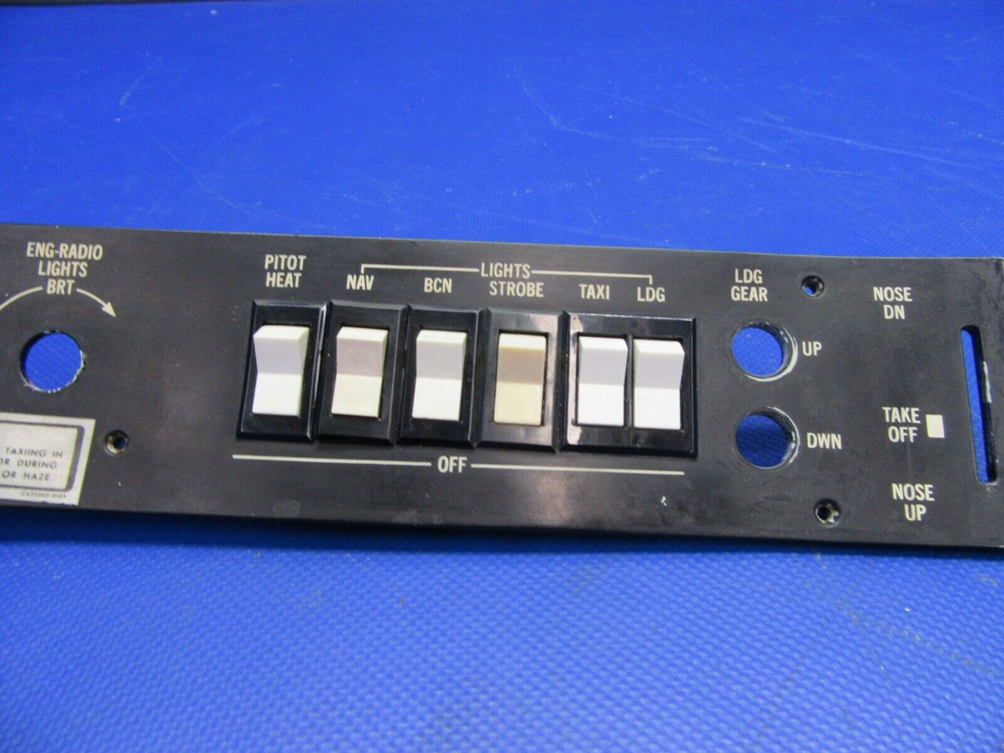 Cessna 177RG Electroluminescent Panel P/N 2013150-2 (0621-386)