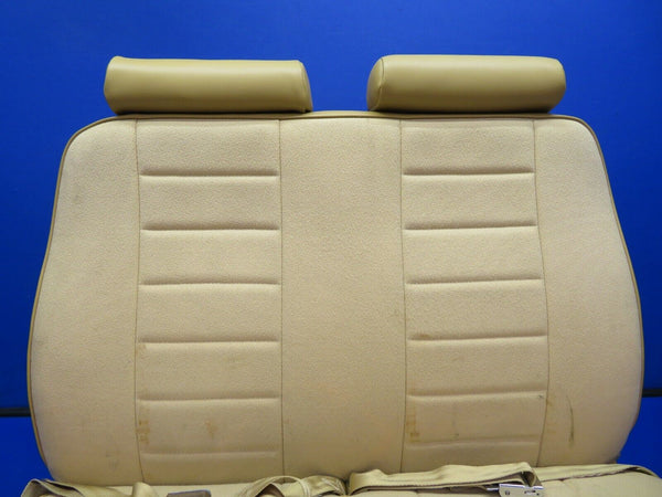 Cessna Cardinal 177RG Rear Seat Tan Vinyl & Cloth P/N 2014013-1 (0621-799)