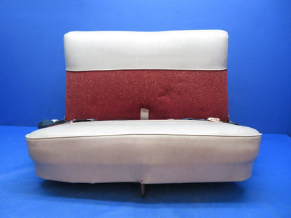 Early Cessna 172 Rear Bench Seat Assy w/ Seat belts P/N 0500103-74 (0823-459)