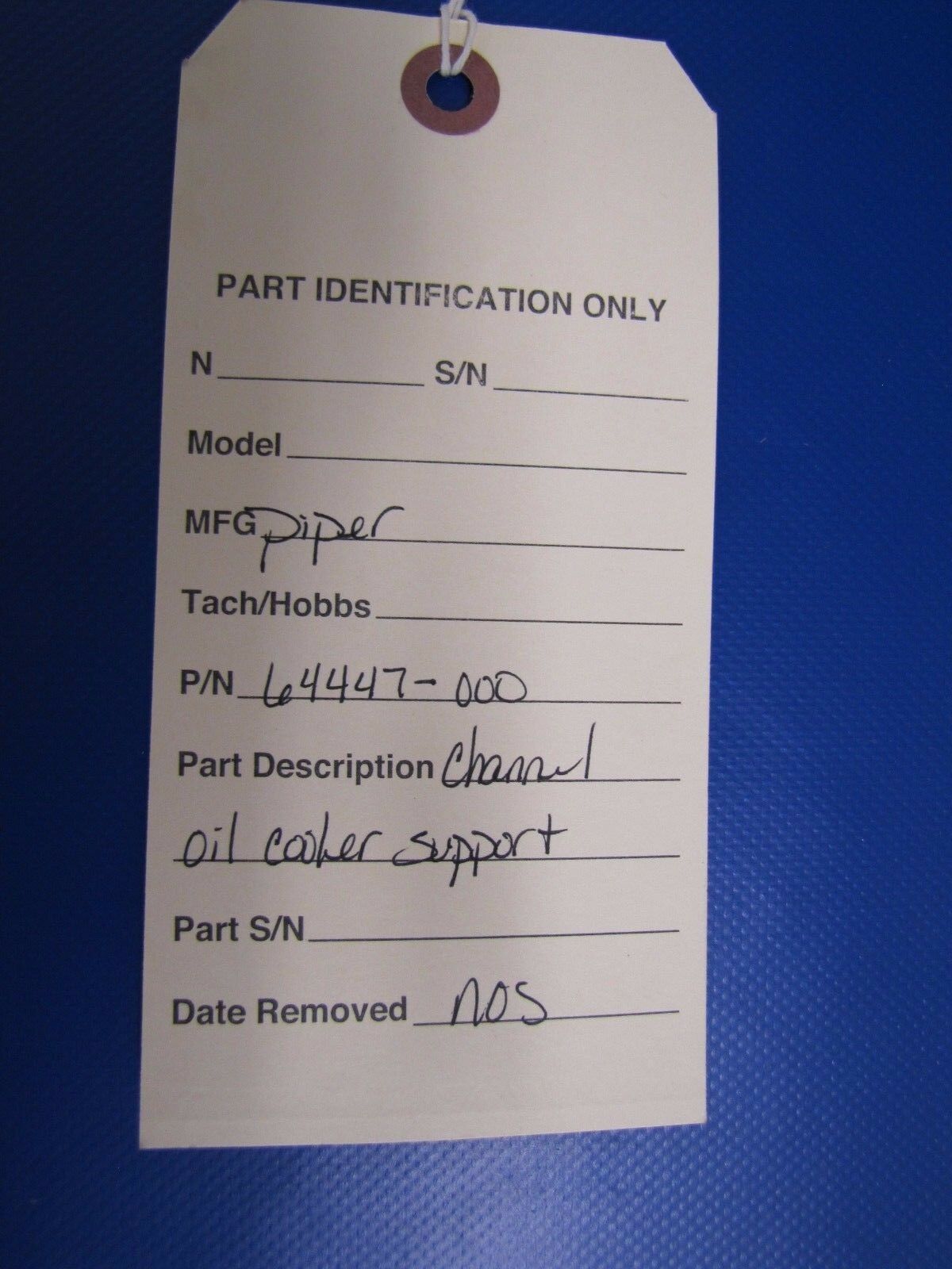 Piper Channel Oil Cooler Support NOS P/N 64447-000 (0317-125)