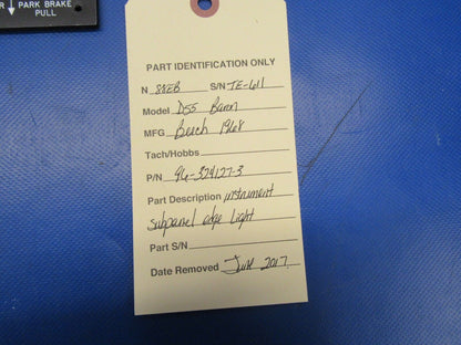 Beech D55 Baron Circuit Breaker Panel P/N 96-324127-3 (0717-11)