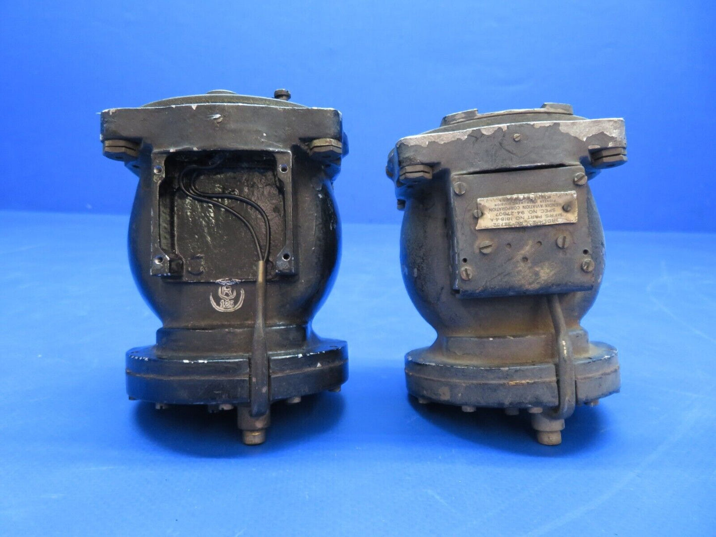 Vintage Bendix Compass P/N 181-1-A LOT OF 2 FOR PARTS (0423-392)
